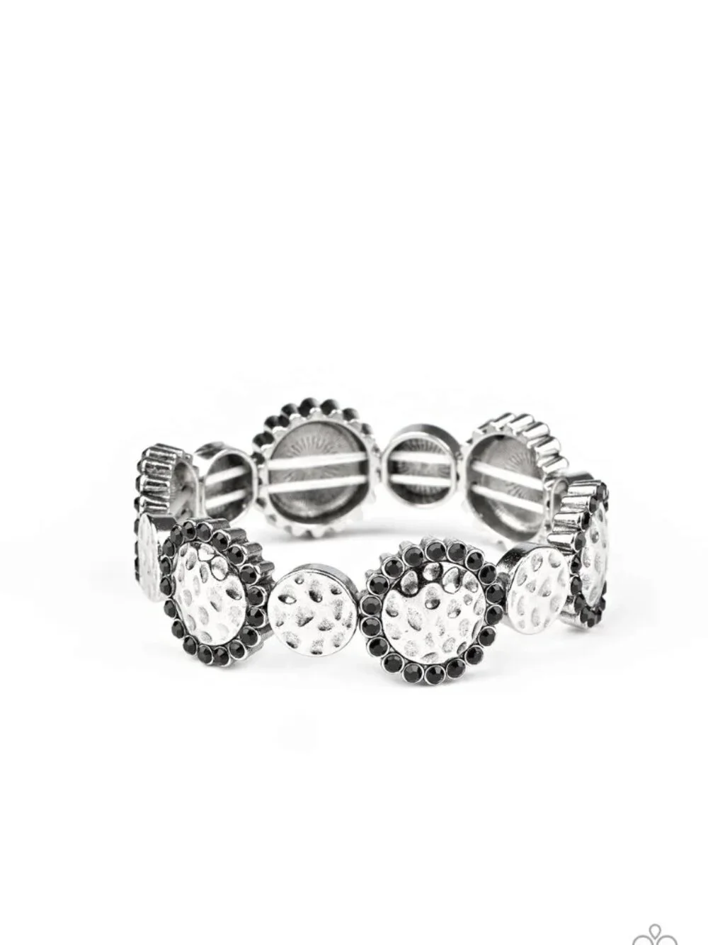 Paparazzi Jewelry Accessories - Mixed Up Metro - Black Bracelet - Vintage